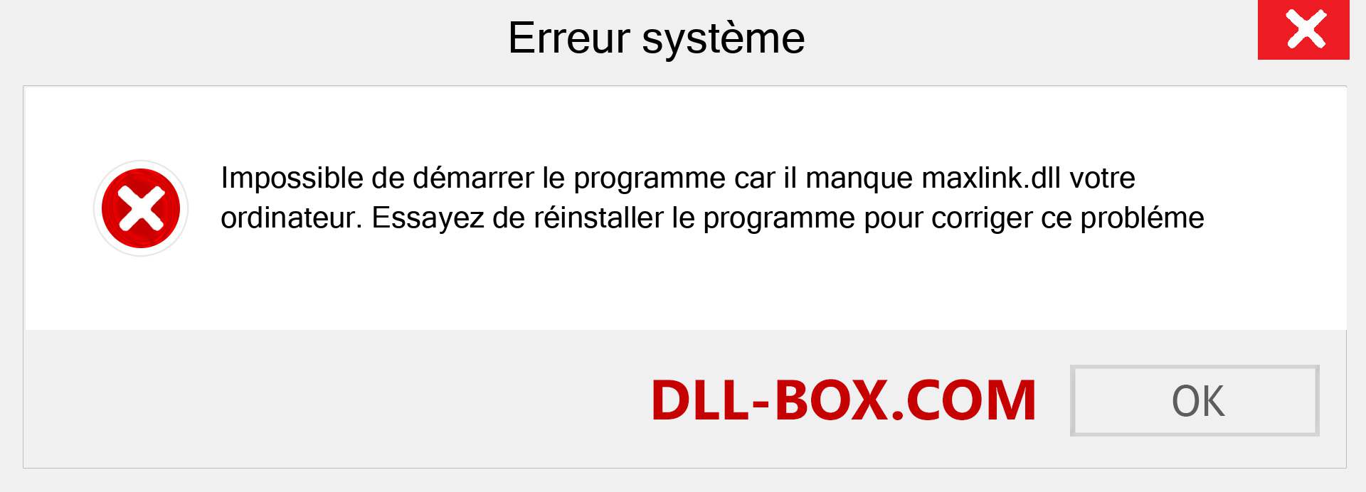 Le fichier maxlink.dll est manquant ?. Télécharger pour Windows 7, 8, 10 - Correction de l'erreur manquante maxlink dll sur Windows, photos, images